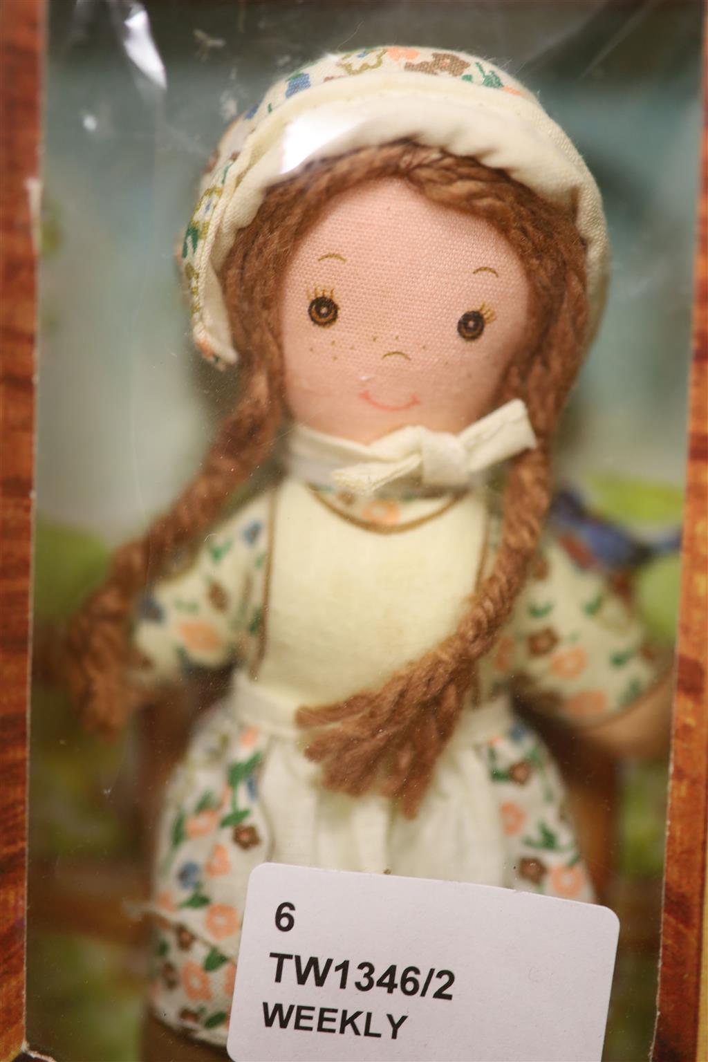 A Koppelsdorf 996 bisque head doll, an Armand Marseille 351/9K baby doll and four other dolls,